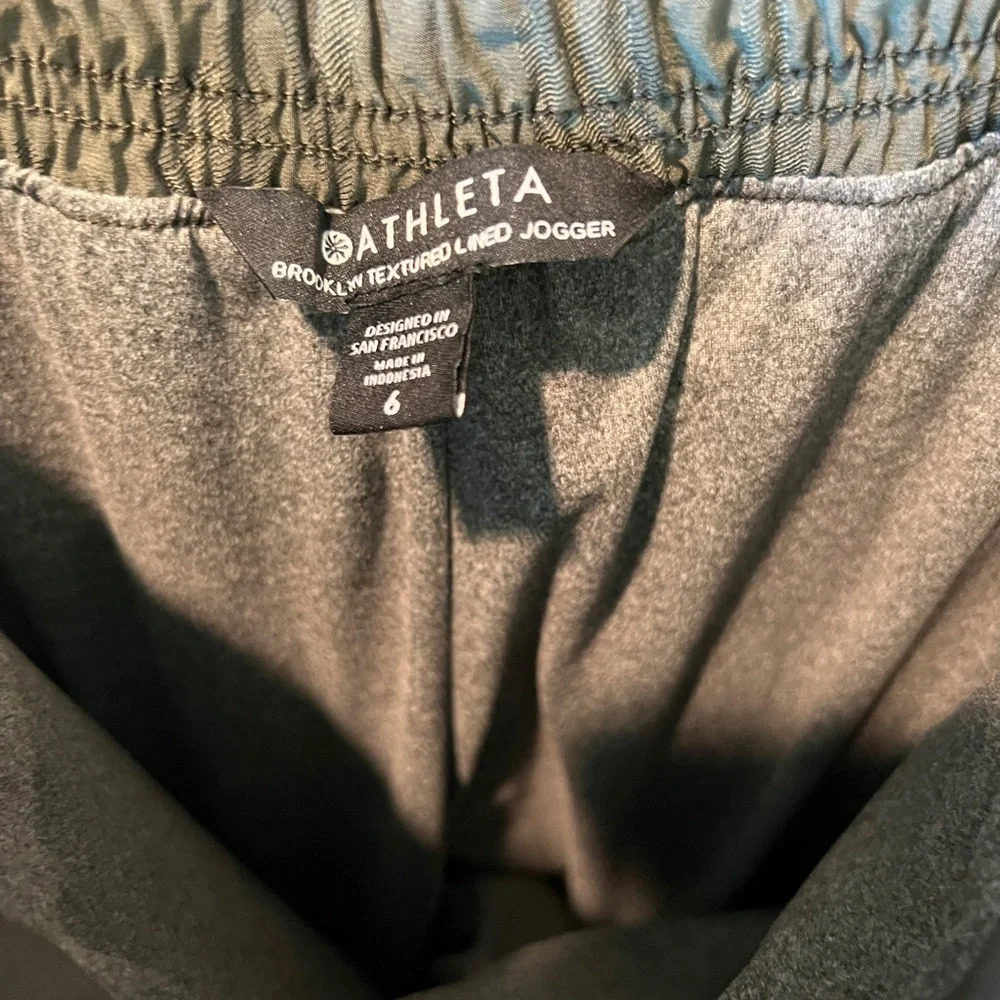Athleta Brooklyn textured lined jogger size 6 - Picture 7 of 13